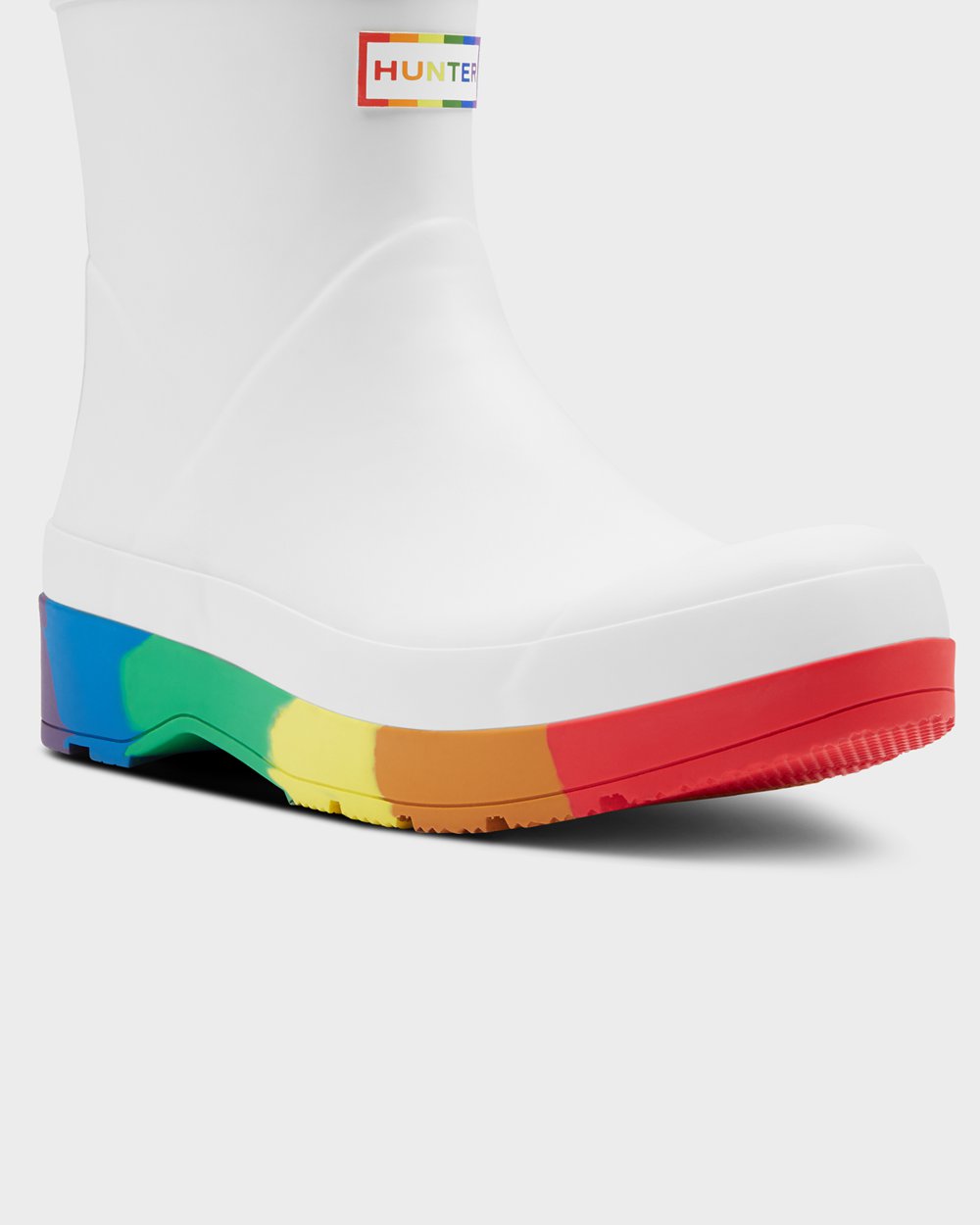 Play Boots Heren - Hunter Original Pride Heeled Rain - Wit - 28FVJWORN